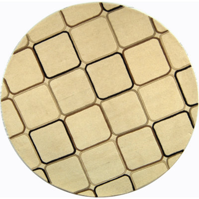 Steuart Hand Tufted Wool And Viscose Geometric Rug