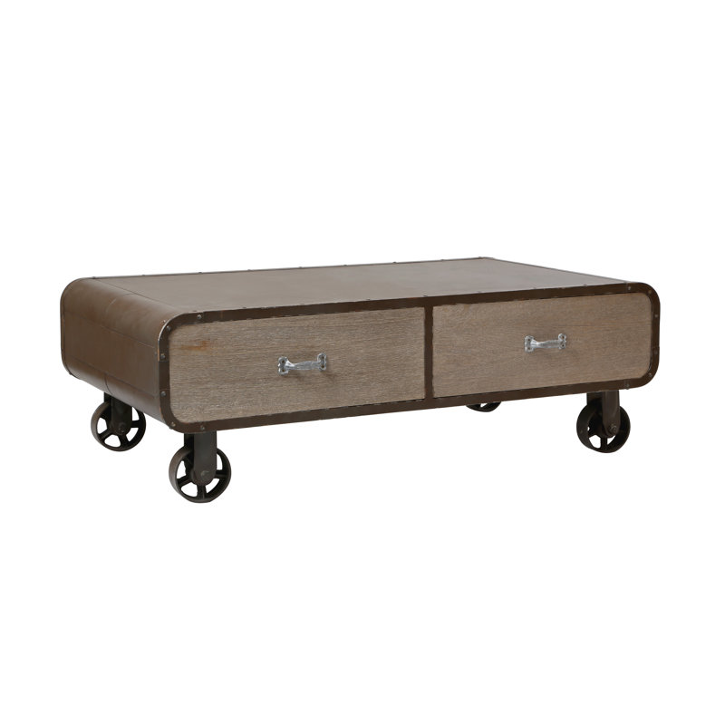 Rio Vista Wheel Coffee Table with Storage