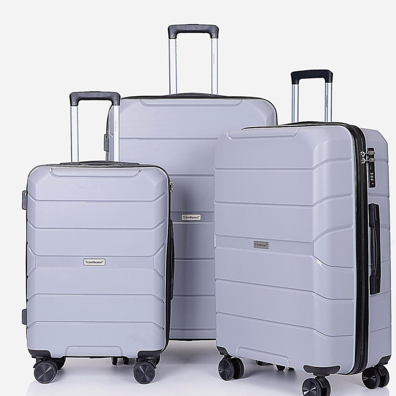 Ensemble de valises légères et durables avec serrure TSA, ensemble de 3 valises Hardshell