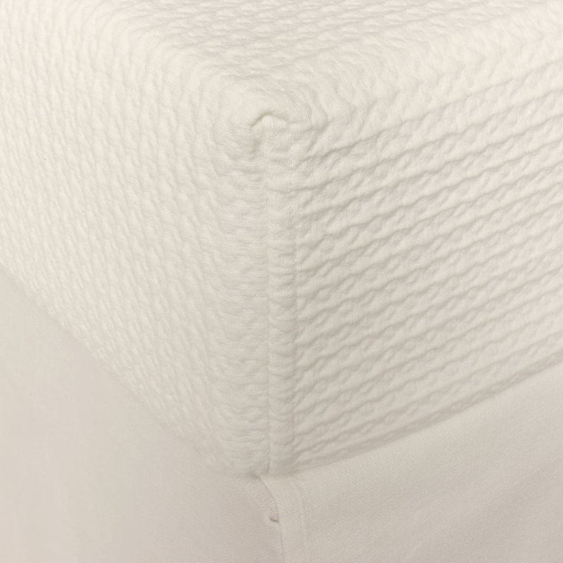 Nevill Fitted Box Spring Cover - King, Ivory, King, Ivory