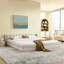 Très grande base de lit tapissier avec tissu épais-265524190