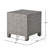 Accent Table - 18.51" H Cube Side Table, Black Pe And Iron, Assembly- W Attractive No Assembly-1558249576