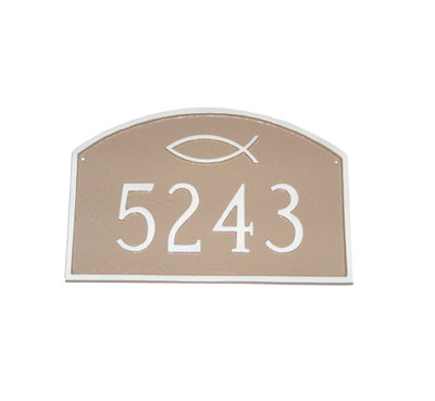 Petite plaque d'adresse sur 1 ligne