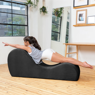 Symons Sleek Chaise Lounge for Yoga - for Stretching, Relaxation, Exercise & More