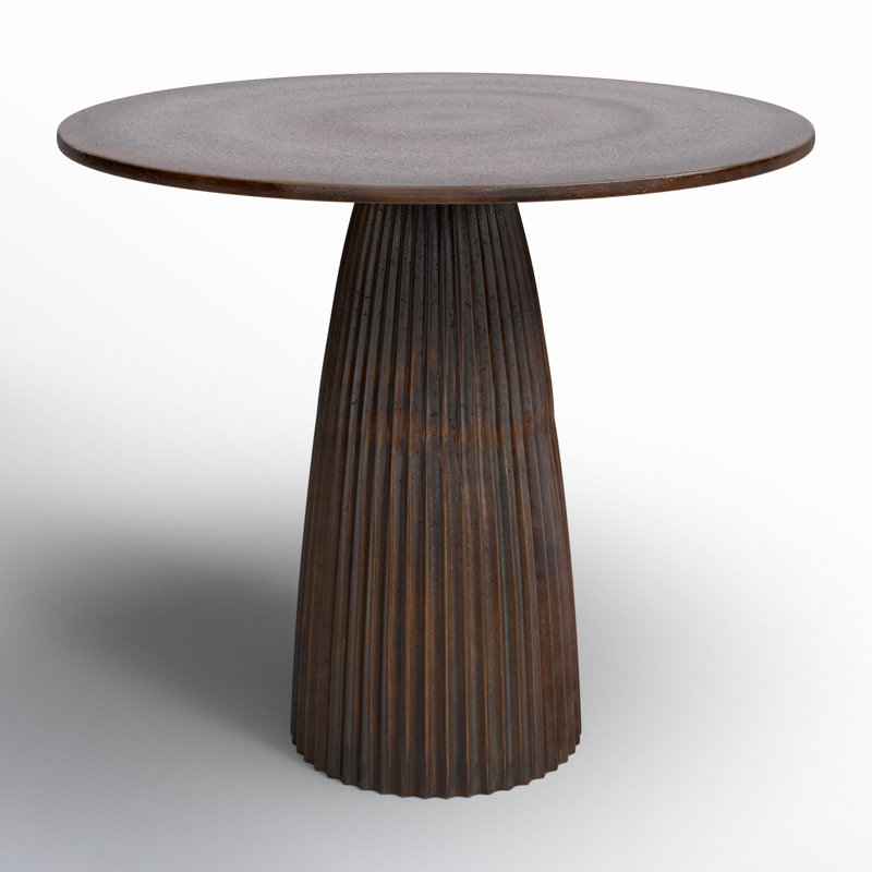 Erkin Round Metal Dining Table