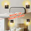 Appliques murales avec interrupteur rotatif