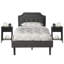 Ensemble de chambre à coucher et de table de chevet 3 pièces Kempst-1101969474-1101969483