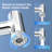 Chrome Single Handle Bathroom Faucet With Temperature Display And 1080° Swivel-123382635