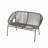 52" Outdoor Paito Loveseat Sofa-22472973