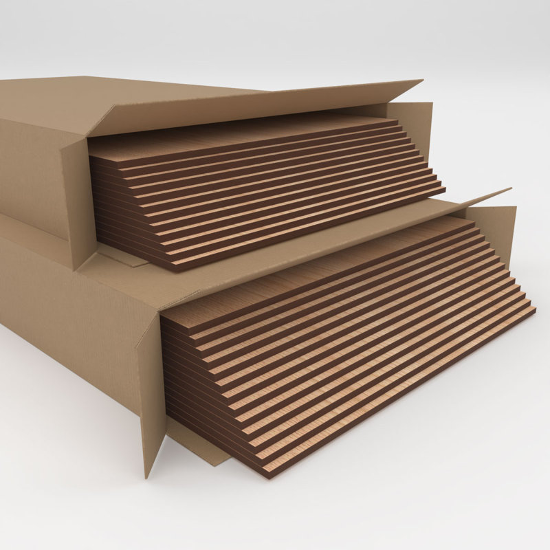 Planches en bois, Noyer blanc, H 23,75 po x l 23,75 po x P 0,38 po
