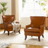 Fauteuil en cuir Kezaria