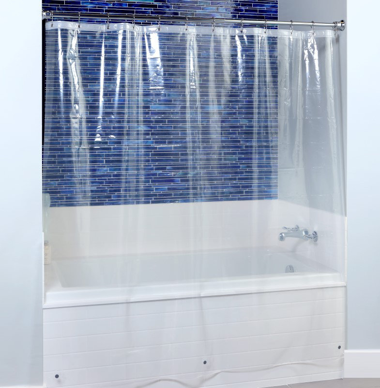 Extra Wide PEVA Shower Curtain Liner SlipXSolutions 