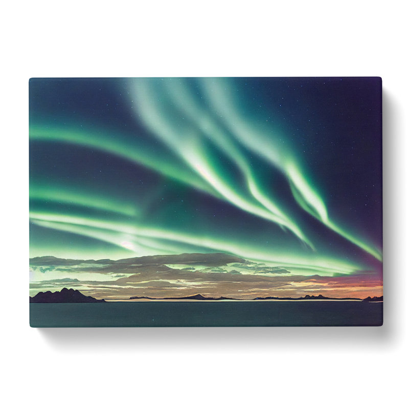 Showstopping Northern Lights - Wrapped Canvas, 35cm H x 50cm W x 3cm D