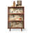 Retro Nut-Brown Solid Wood Sideboard