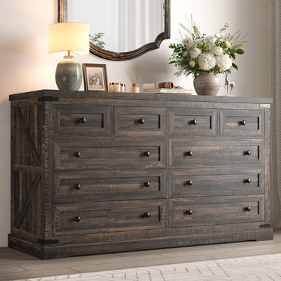Commode double 10 tiroirs Farmhouse