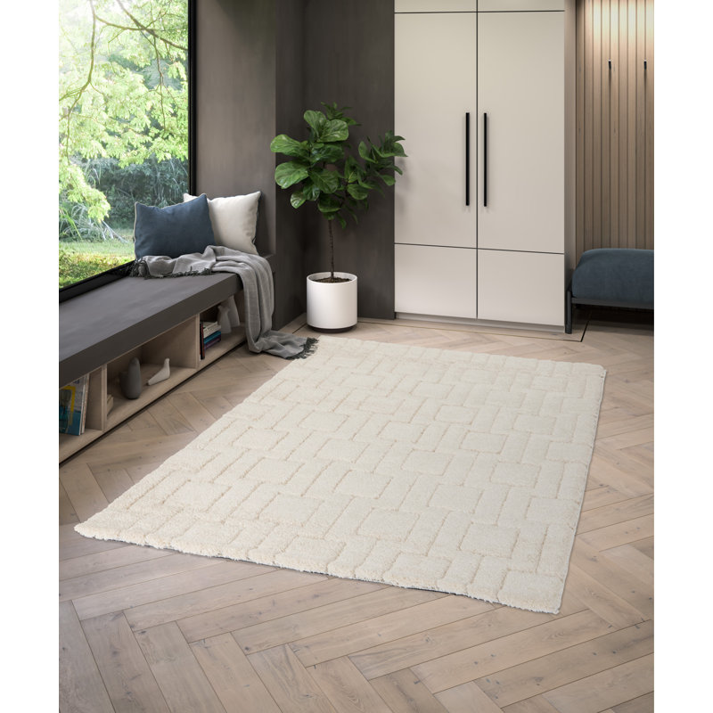 Franklen Rectangle Geometric Area Rug, Rectangle 80 x 150cm