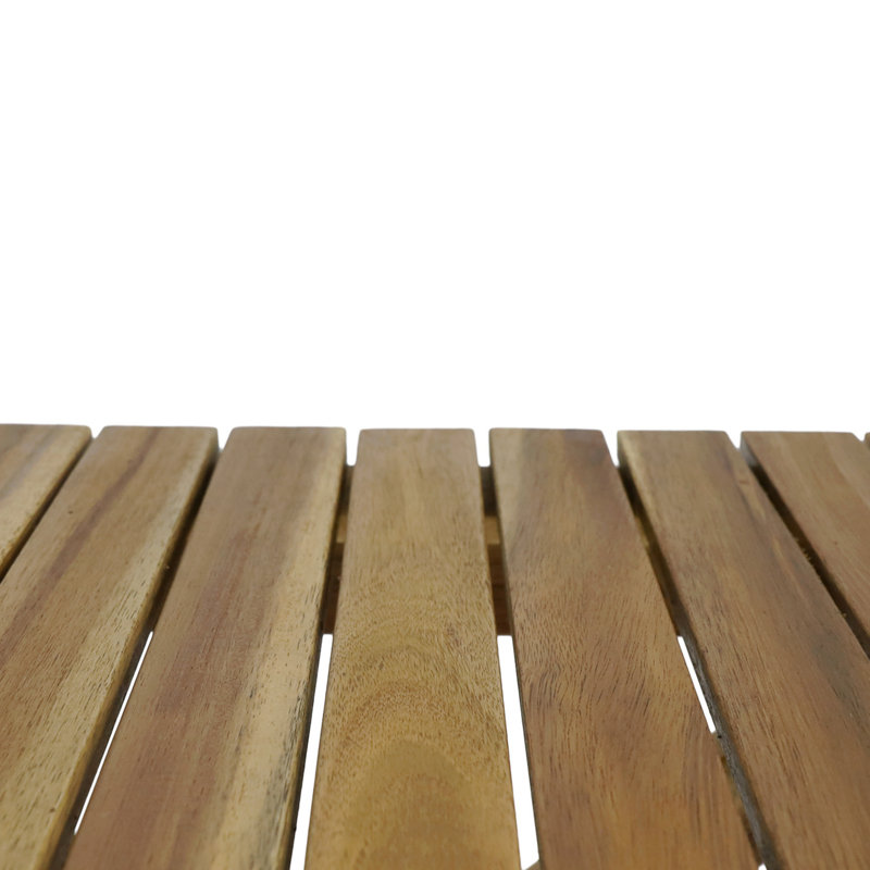 Table d'appoint d'extérieur pliante en bois