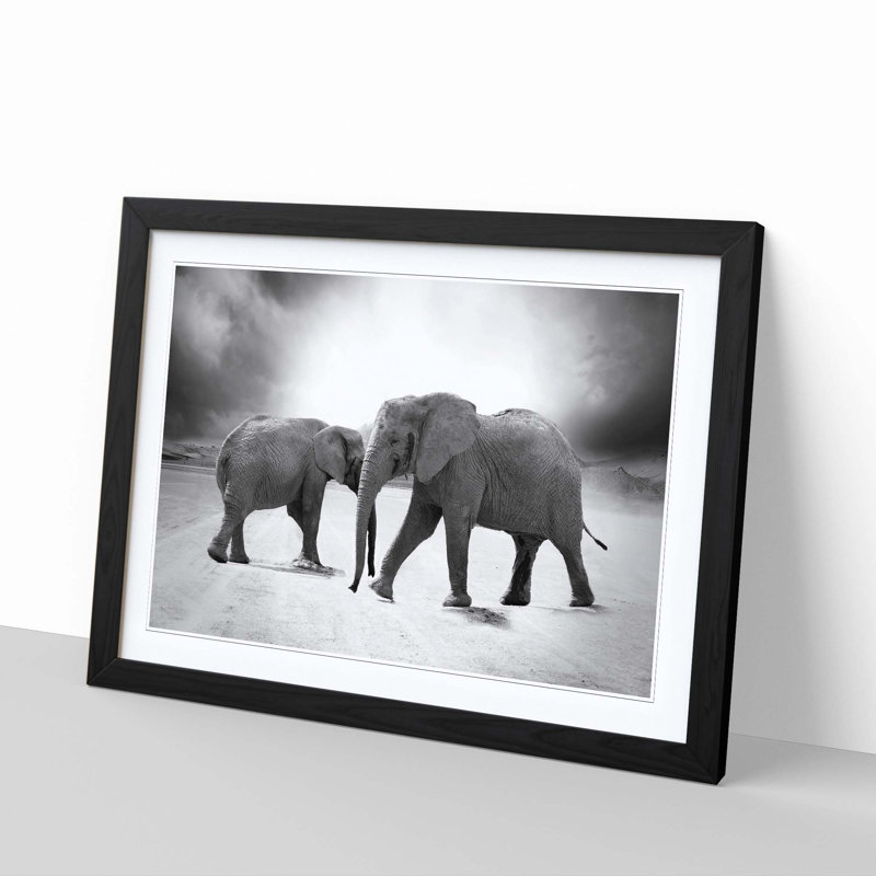 Single Picture Frame Print, Black