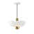 Satin Brass/White selected