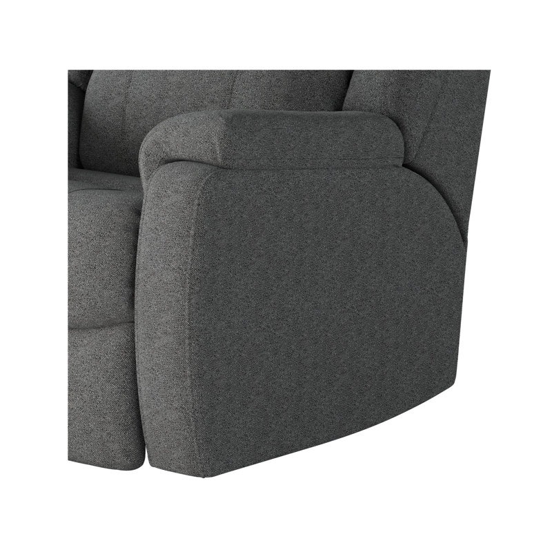 Hercules Dual Power Wall Recliner, Mid Gray Chenille