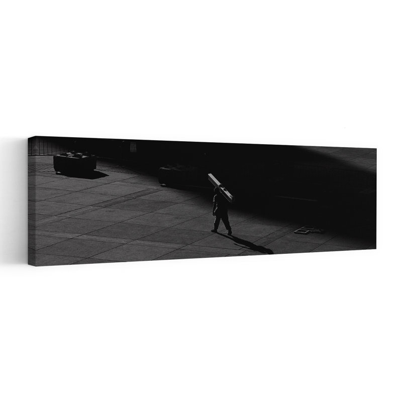 Art mural urbain contemporain urbain abstrait urbain solitaire, H 60 po x l 20 po