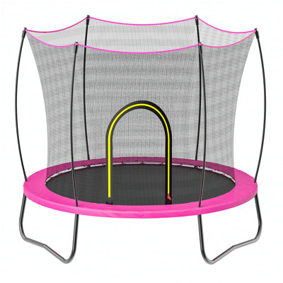 Trampoline rectangulaire - élastique - ROSE