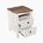 3-Pieces Bedroom Sets Queen Size  Farmhouse Platform Bed With Double Sliding Door Storage Headboard, Storage Nightstand And Dresser, White+Brown-902876385-902876387