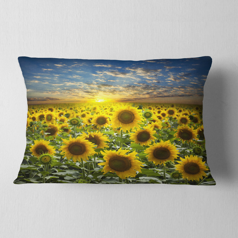 Coussin lombaire floral field of fleuri