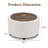 Teddy Round Coffee Table with Storage-601778402