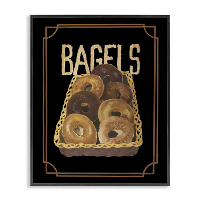 Basket Of Bagels Art by Nancy Overton