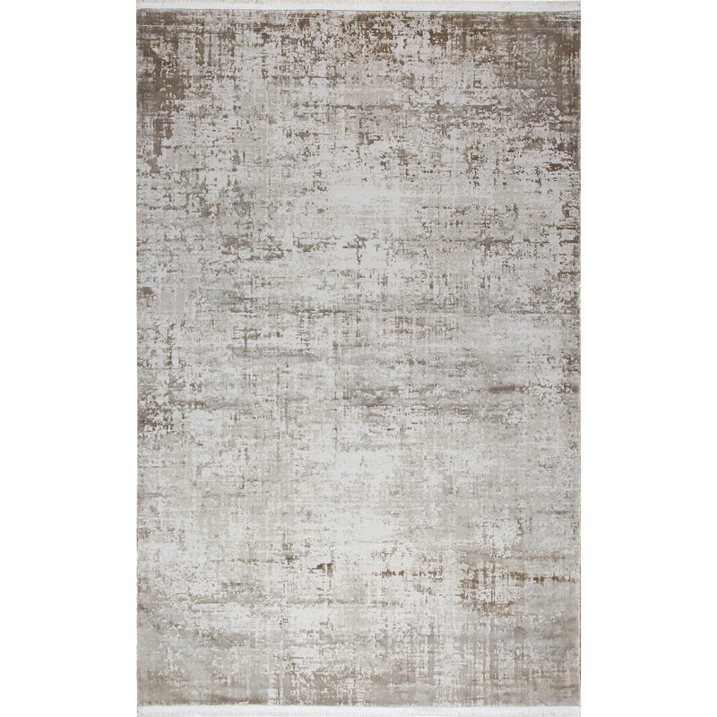 Tapis luxueux, 5,2 x 7,5 pieds, 100% viscose et acrylique, hauteur des poils de 0,2 pouce | Tissé à la machine, 2 200 grammes par mètre carré | Doux, durable, facile à nettoyer | Parfait pour le salon, la chambre à coucher et la salle à manger