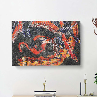 Phoenix by Katsushika Hokusai - Wrapped Canvas