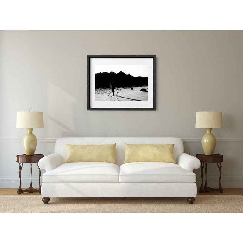 Morricone Print by Joseph Regan, 26" H x 36" W x 0.75" D, Black