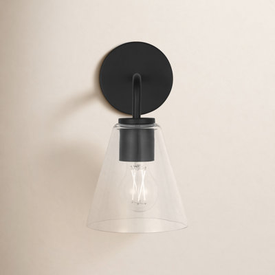 Hayden Dimmable Glass Cone Vanity Light