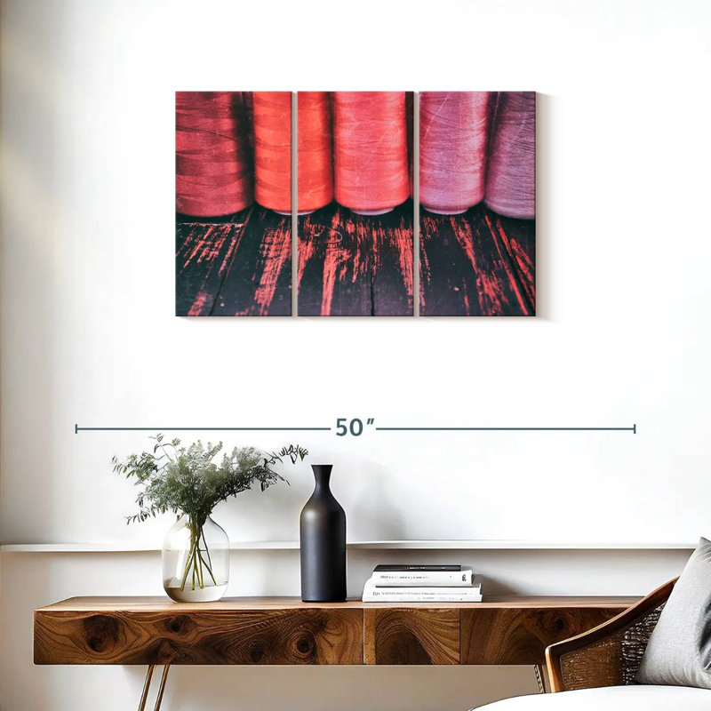 Red Threads For Sewing, 20" H x 33" W