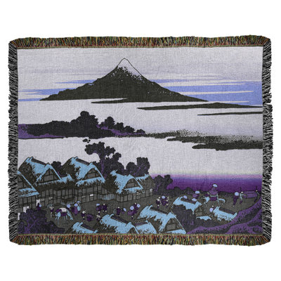 Katsushika Hokusai Hand Woven Throw Blanket