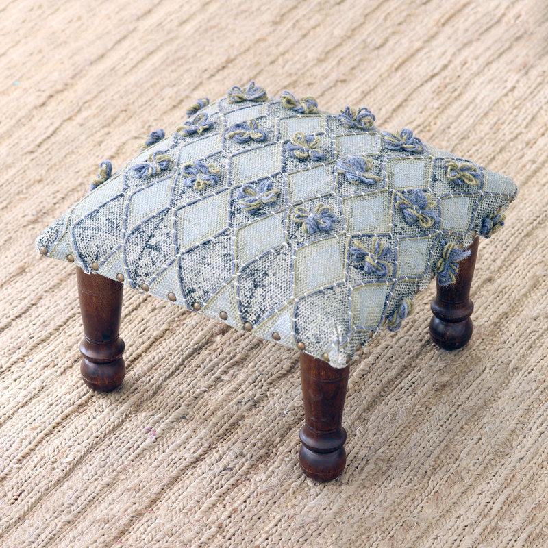 Solid + Manufactured Wood Accent Stool