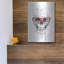 Trinx «Skull With Red Glasses» par Balazs Solti, art mural en métal-1725167157