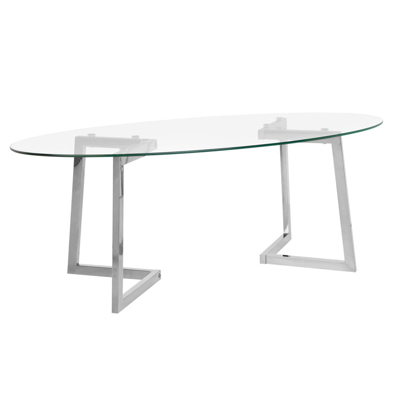 Royston Sled Coffee Table, Silver