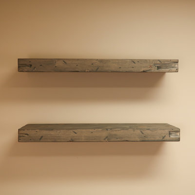 Jesher Solid Pine Wood Floating Shelves