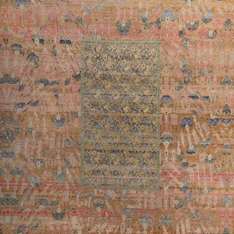 Orange Alchemy Transitional Silk Rug - 11'x15'