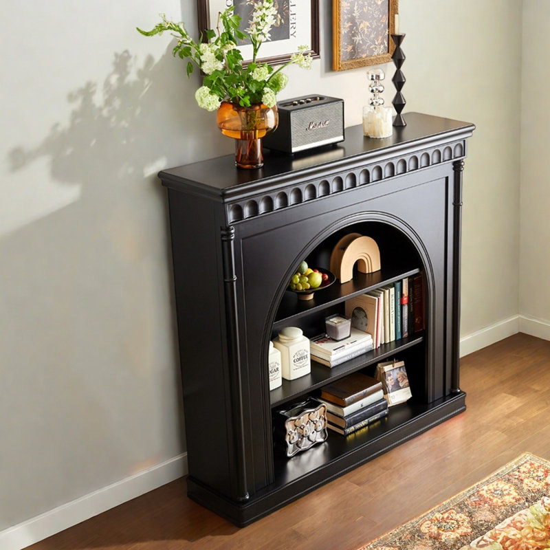 Retro Simple Painted Solid Wood Accent Cabinet