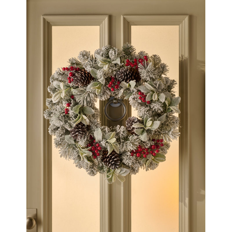 WINTER SOLSTICE - 26" Artificial Christmas Wreath