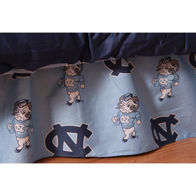 NCAA Ruffled Bed Skirt, King, North Carolina