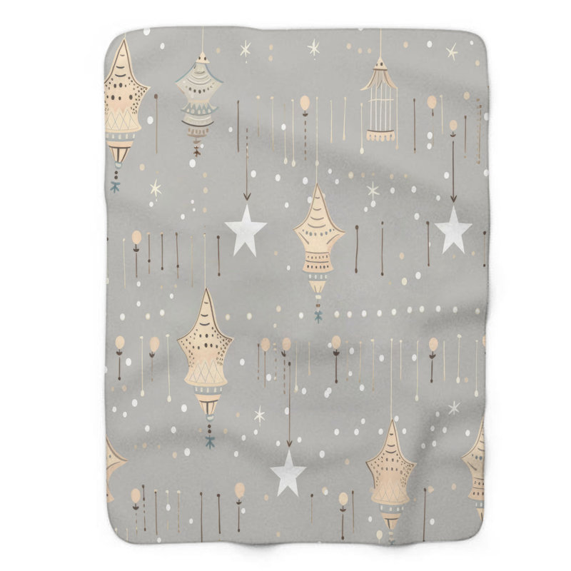 Petite couverture Boho Tiny Star, Lit simple