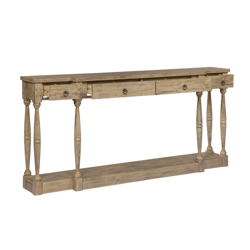 72 " W Pine Solid Wood Sideboard, Natural