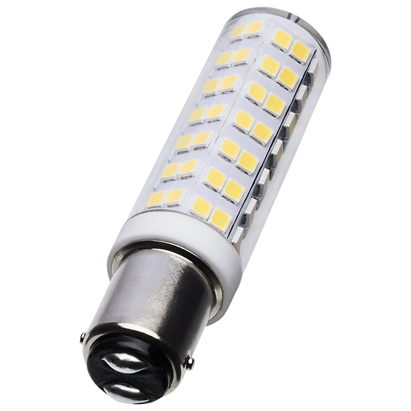 DEL 6,5 watts T6 - Finition transparente - Base DC - 120 volts, 5000
