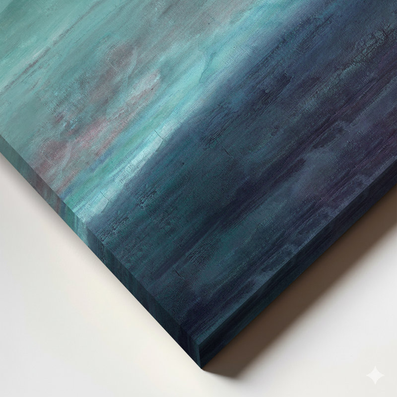 «Oversized Abstract» par Tristan Scott - Ensemble de 2 reproductions d'art sur toile, Art mural naturel encadré texturé