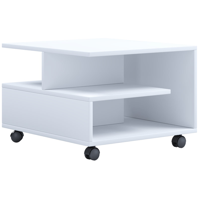 Brantice Coffee Table with Storage, White