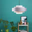 19cm H Linen Drum Pendant Shade ( Clip On )-26614866-26777326